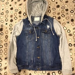 Hooded Denim Jacket